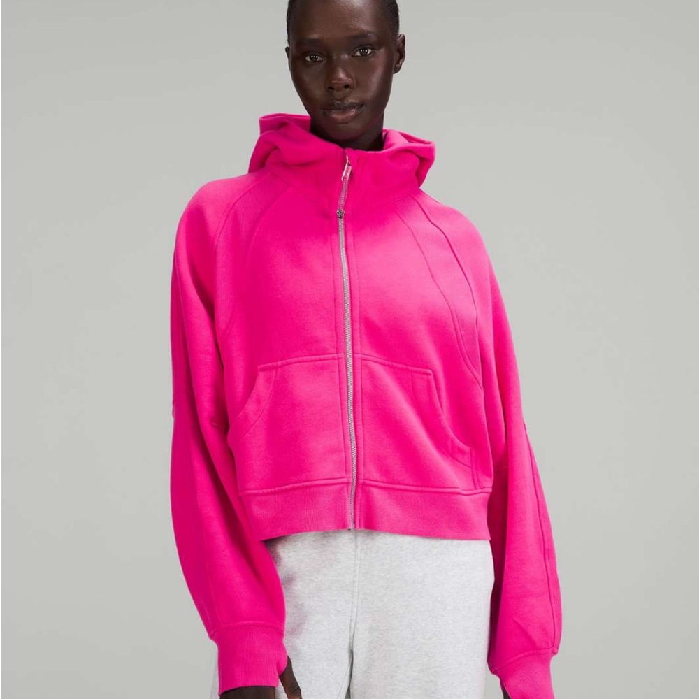 Lululemon Scuba Oversized Full-Zip Hoodie Sonic Pink size XS/S